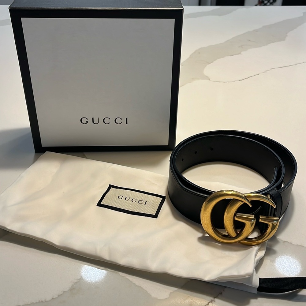 Gucci GG Leather Belt